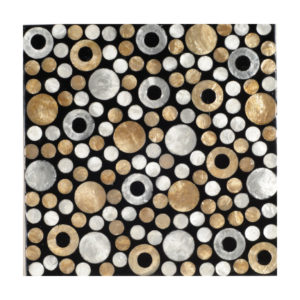 HMT Mop Pinctada (Gallery 2) Retro Circle Black Doğal Laminat Panel