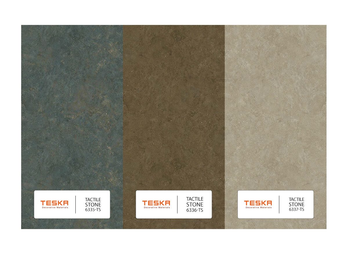 TESKA Tactile Stone HPL Kompakt Laminat Mobilya Kaplama